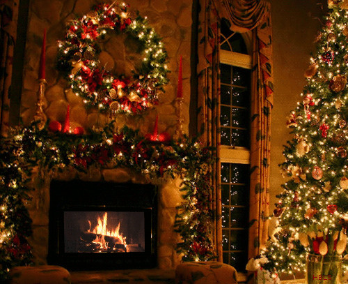 Animated Christmas Fireplace
 animated fireplace