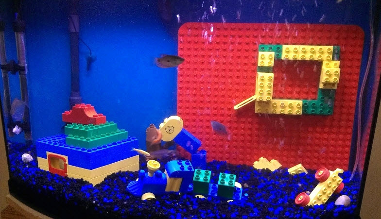 Aquarium Christmas Decor
 DIY Lego Aquarium Decor petdiys