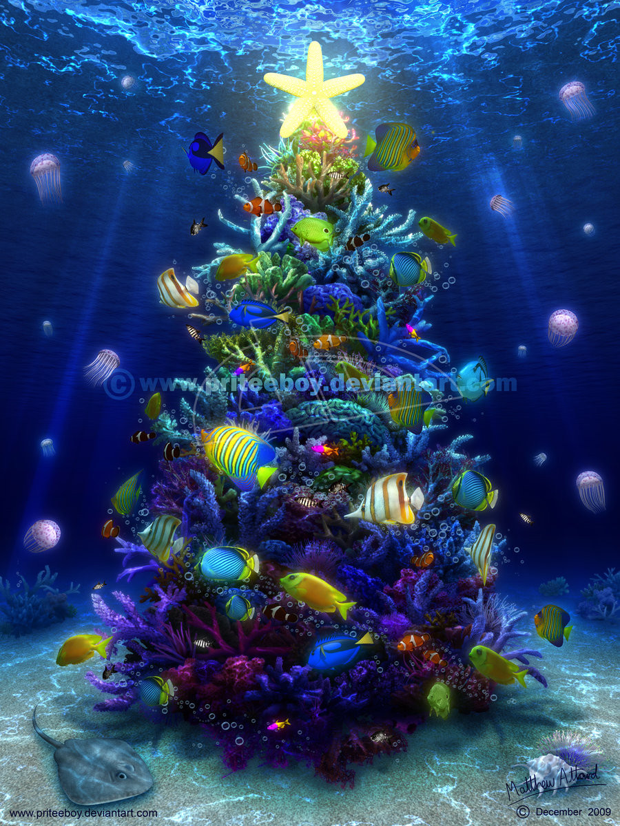 Aquarium Christmas Tree
 A Christmas Coral by Chromattix on DeviantArt