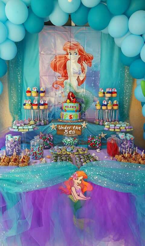 Ariel Little Mermaid Birthday Party Ideas
 25 best ideas about Little mermaid centerpieces on