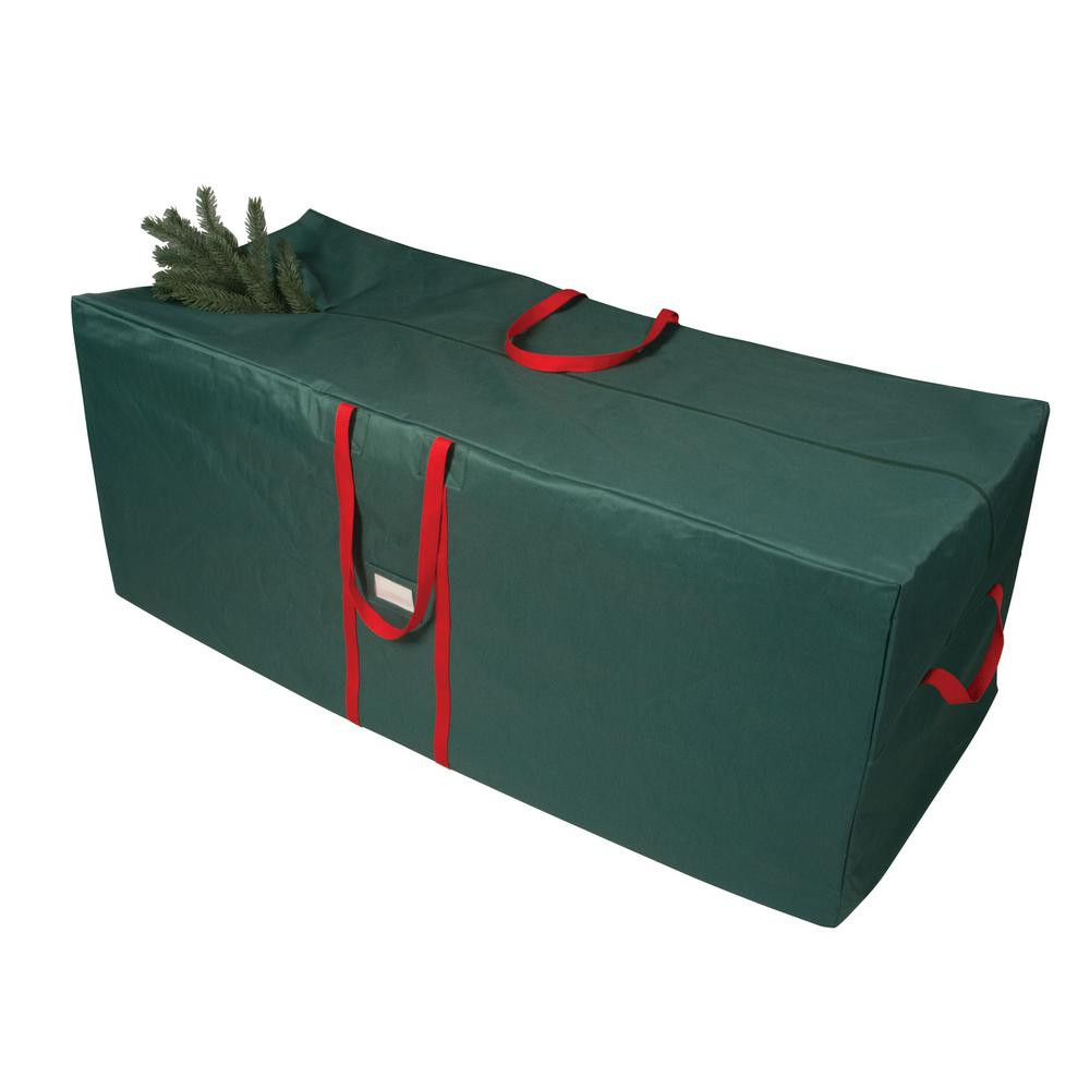 Artificial Christmas Tree Storage Box
 Richards Green and Red 58 in Artificial Tree Storage Bag