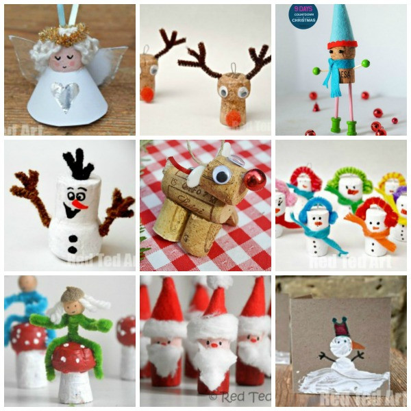 Arts And Craft Christmas Ideas
 12 Christmas Cork Crafts Getting Festive Red Ted Art