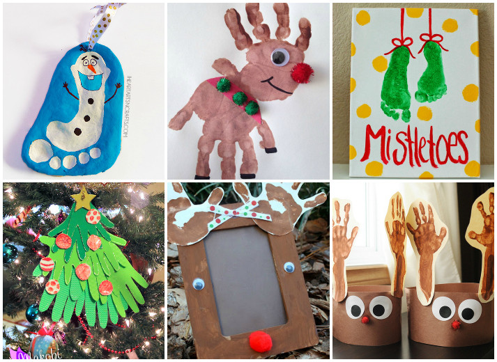 Arts And Craft Christmas Ideas
 21 Handprint and Footprint Christmas Crafts I Heart Arts