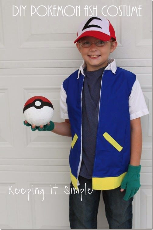 Ash Ketchum Costume DIY
 DIY Pokemon Ash Costume Halloween costume