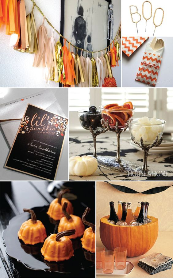 Babies Halloween Party Ideas
 Halloween Inspired Baby Shower Love the idea of the "Lil