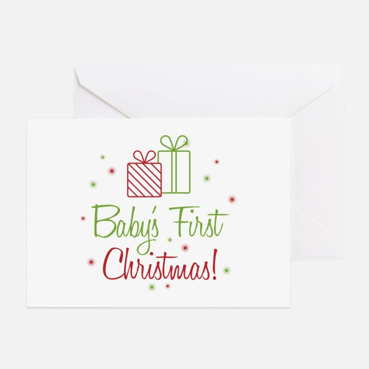 Baby Christmas Quotes
 Babys First Christmas Greeting Cards
