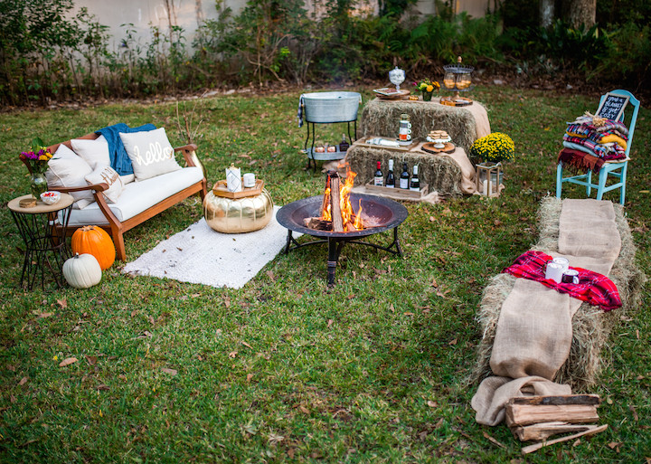 Backyard Bonfire Party Ideas
 How To Host A Friendsgiving Bonfire · Haute f The Rack