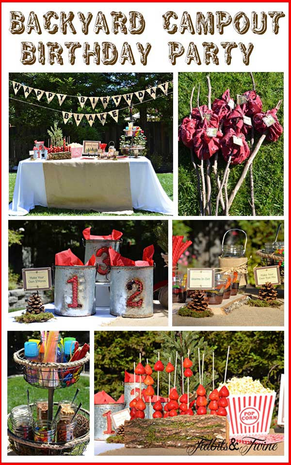 Backyard Camping Birthday Party Ideas
 Backyard Campout Birthday Party