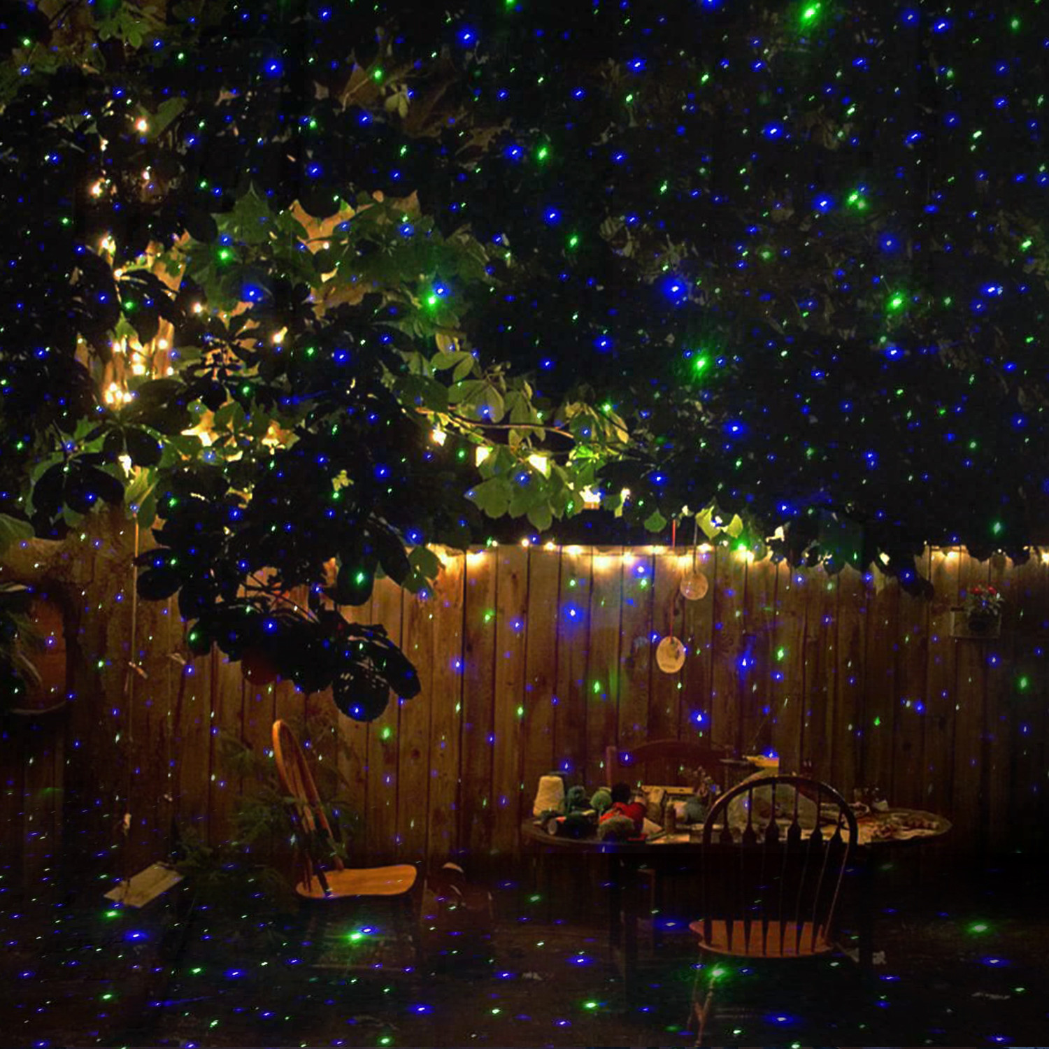 Backyard Christmas Lights
 Laser Lights Outdoor Holiday Decoration Christmas Lighting