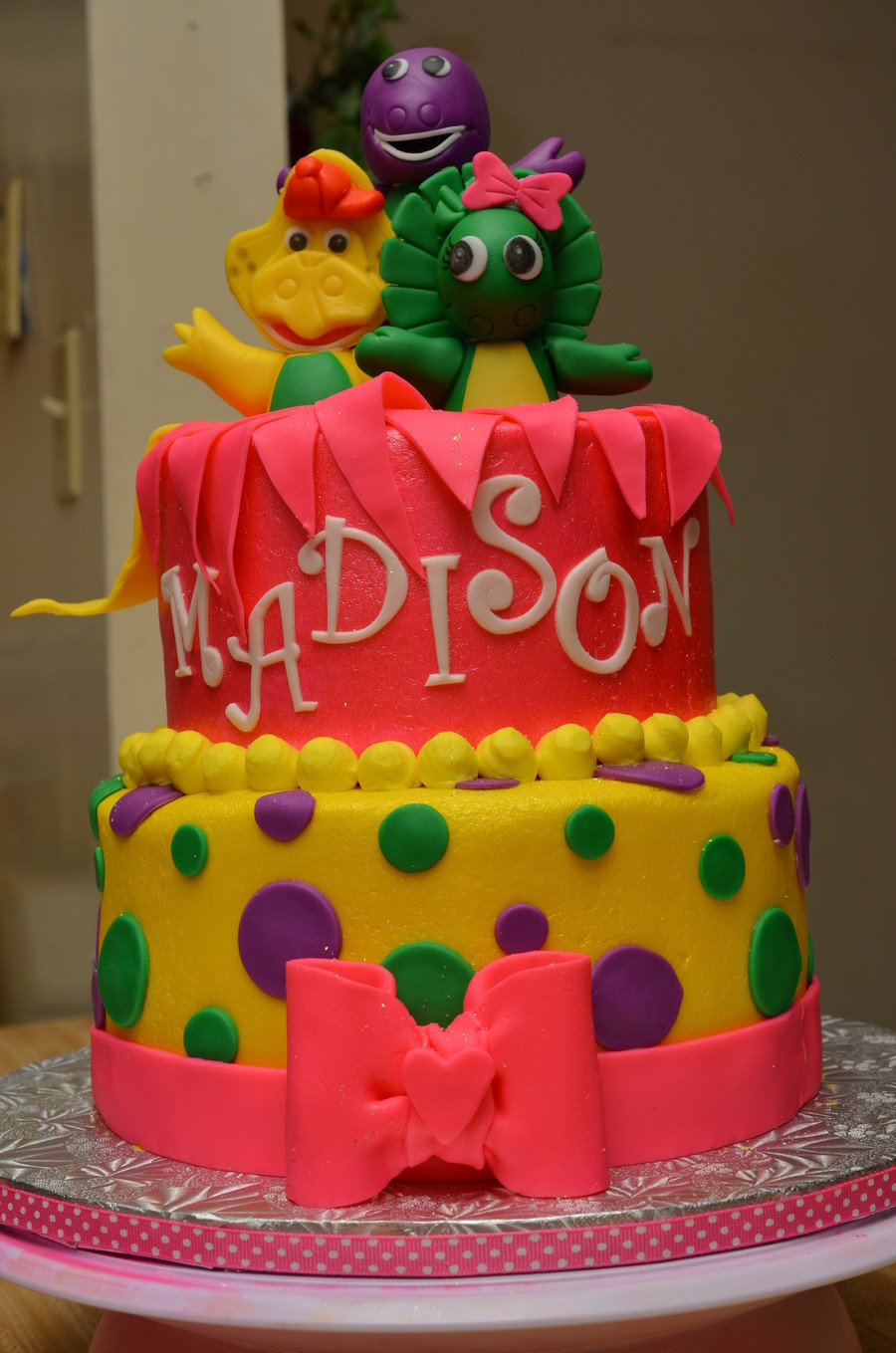 Barney Birthday Cake
 Barney Cake CakeCentral