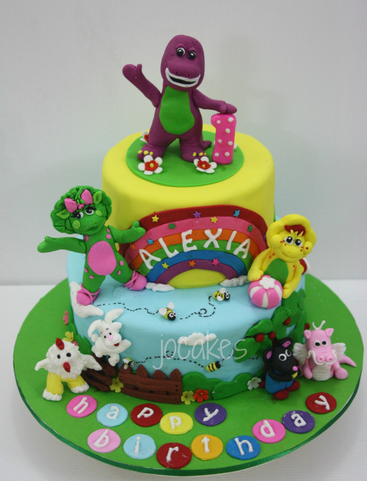 Barney Birthday Cake
 Barney and friends cakes