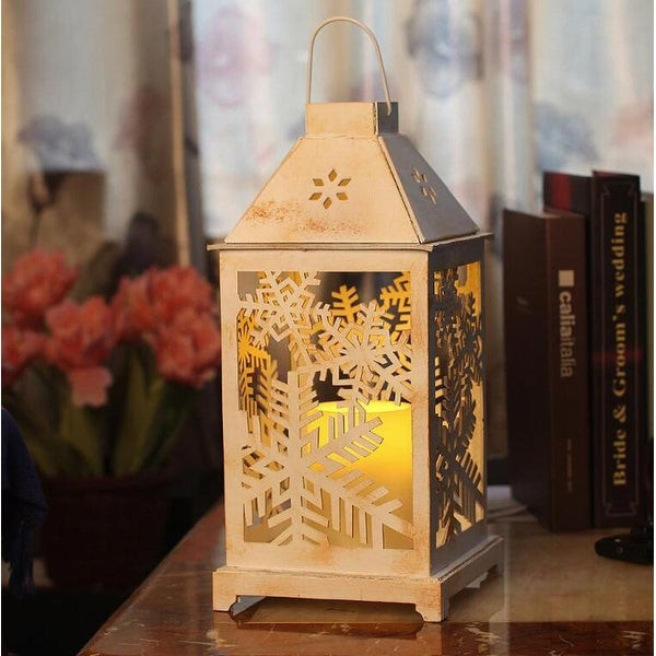 Battery Operated Outdoor Christmas Decorations
 Shop Christmas Lantern LED candles with Timer Battery