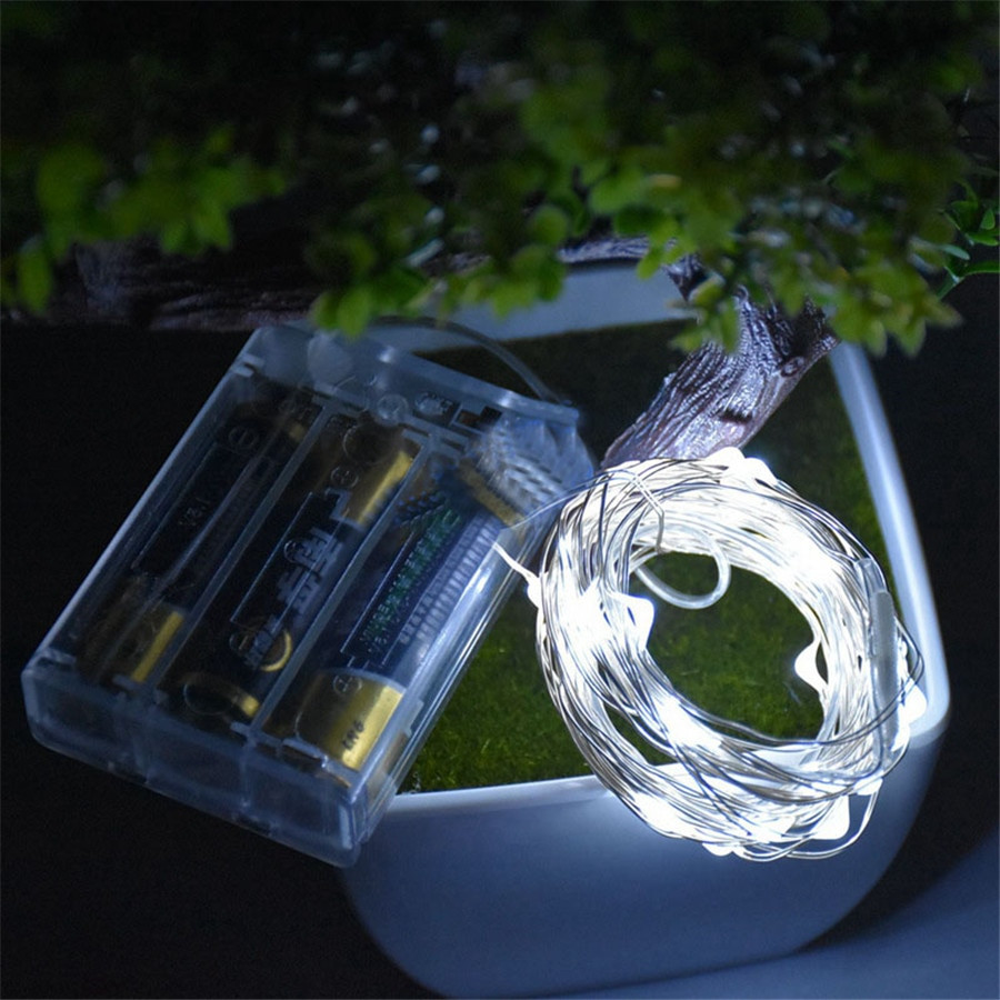 Battery Operated Outdoor Christmas Lights
 2M 20Led Copper Led String Lights AA Battery Operated