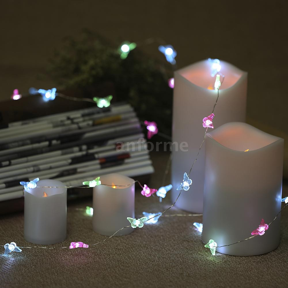 Battery Operated Outdoor Christmas Lights
 40 LED Outdoor Battery Powered String Light Garden