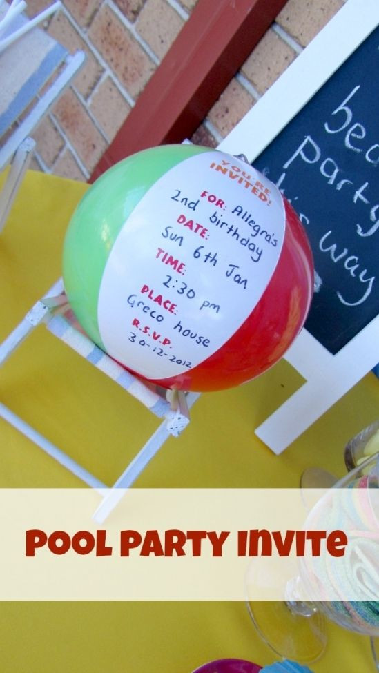 Beach Birthday Party Invitation Ideas
 25 best ideas about Beach Party Invitations on Pinterest