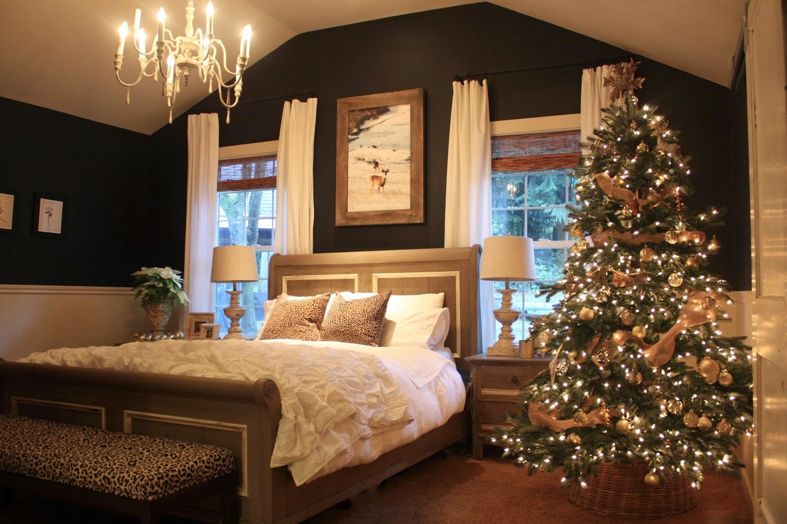 Bedroom Christmas Tree
 My Sweet Savannah some fun before and afters of our