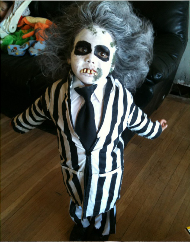 Beetlejuice Costume DIY
 The Most Awesome Halloween Costumes For Kids Based on