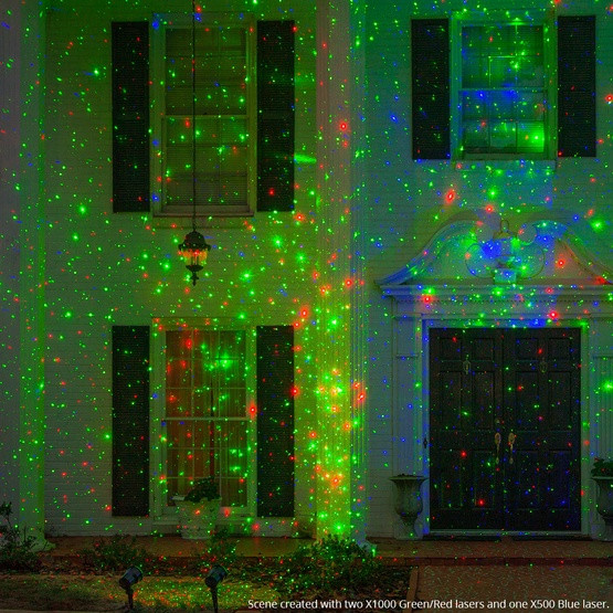 Best Outdoor Christmas Light Projector
 Green Red X1000 Laser Christmas Light Projector