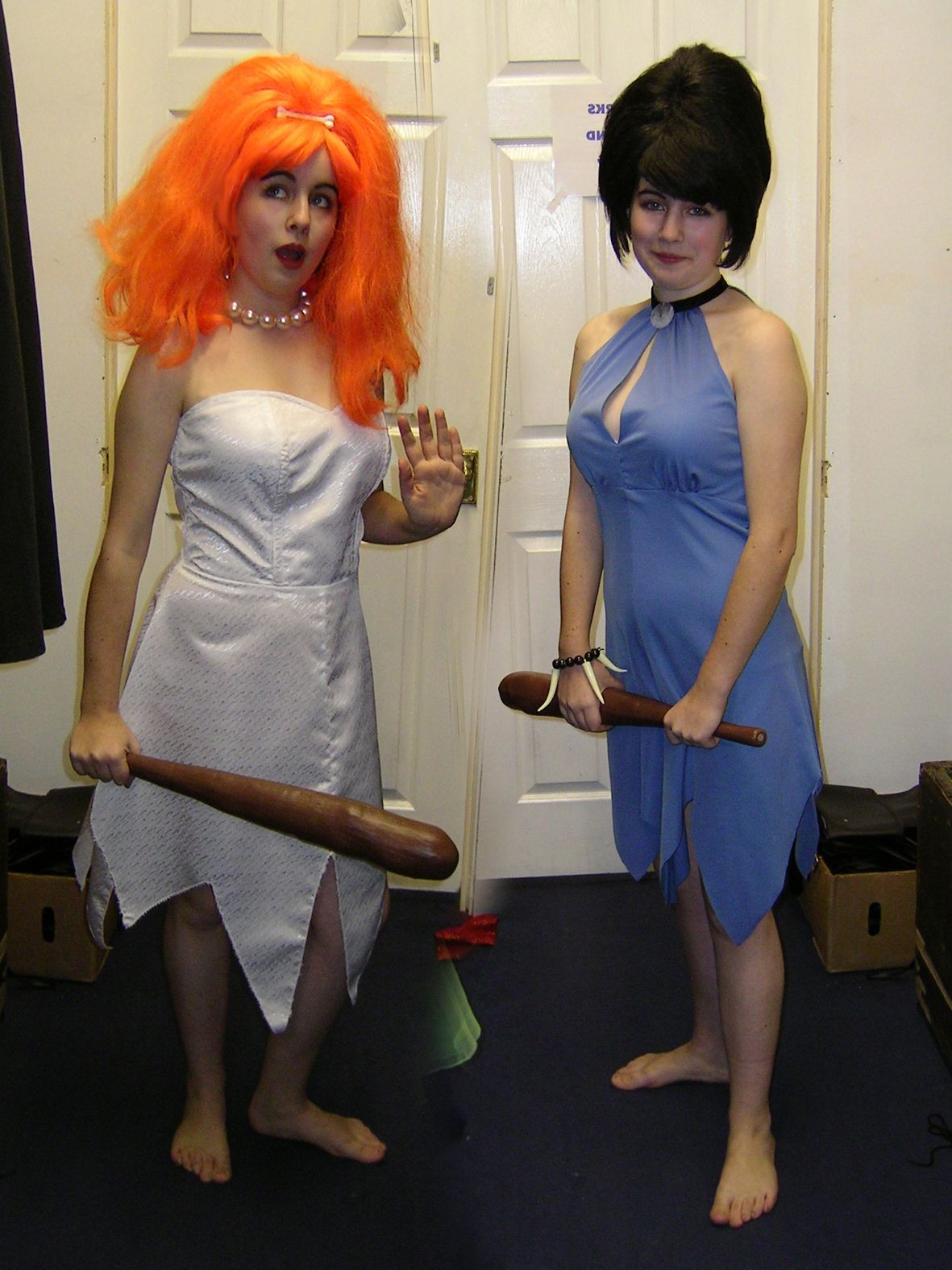 Betty Rubble Costume DIY
 homemade barney and betty rubble costumes Google Search