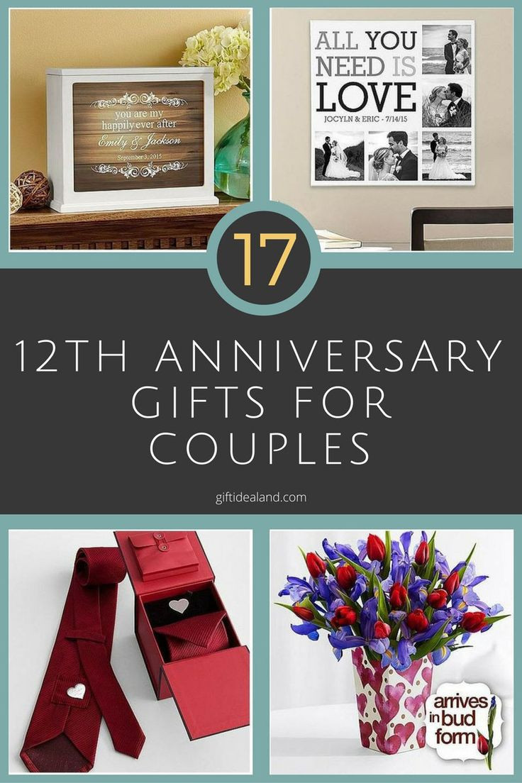Birthday Gift Ideas For Couples
 35 Good 12th Wedding Anniversary Gift Ideas For Him & Her