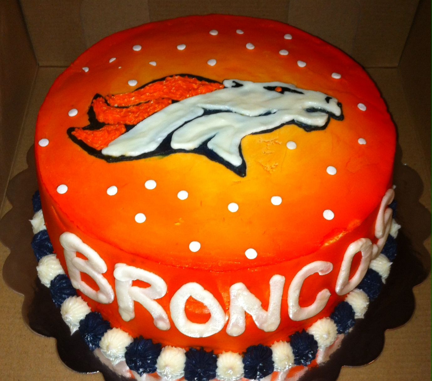 Birthday Party Ideas Denver
 Denver Broncos cake Cakes Pinterest