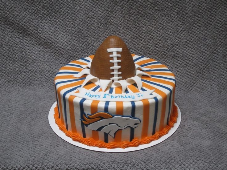 Birthday Party Ideas Denver
 Denver Bronco s themed cake My Cakes
