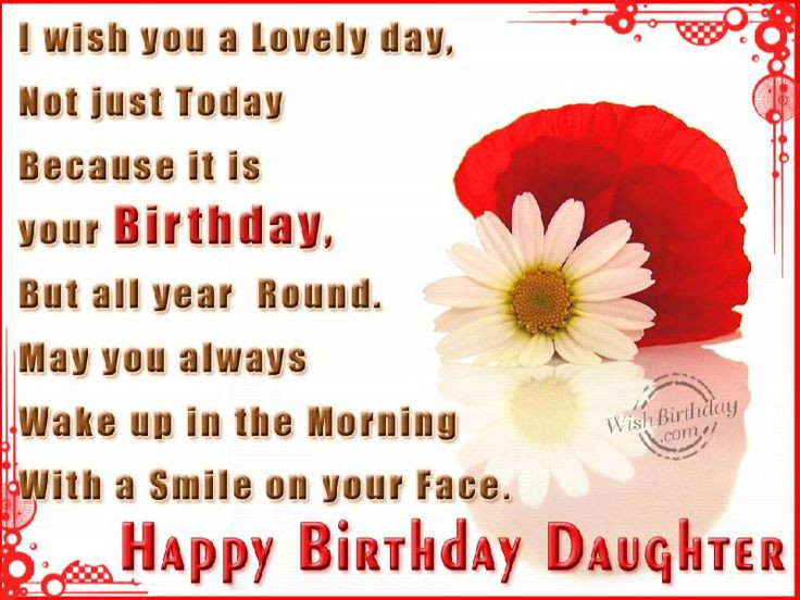 Birthday Wishes Quotes For Daughter
 Best 25 Birthday wishes for daughter ideas on Pinterest