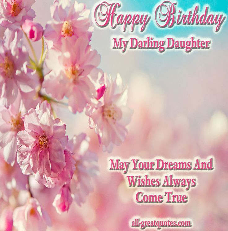 Birthday Wishes Quotes For Daughter
 17 Best Daughters Birthday Quotes on Pinterest
