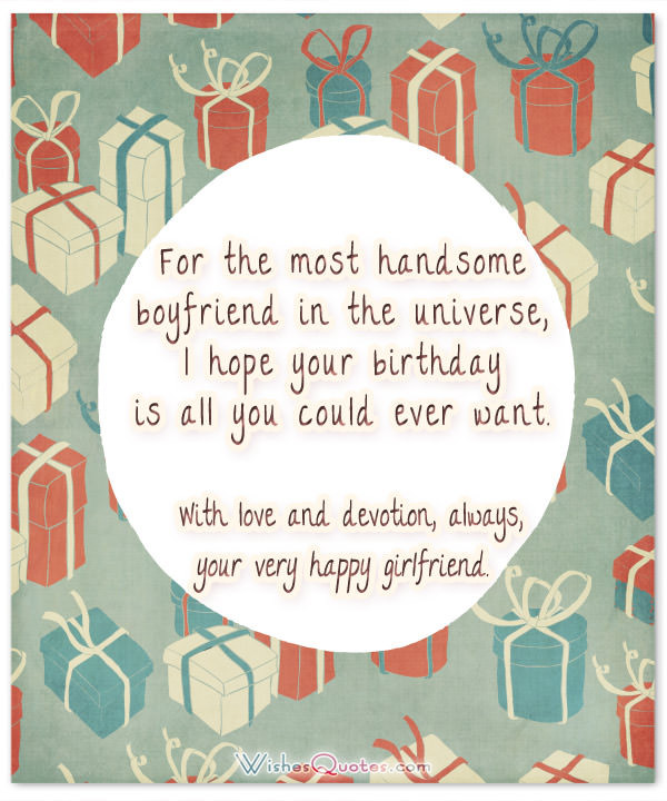 Birthday Wishes To Your Boyfriend
 Cute Birthday Wishes for your Charming Boyfriend