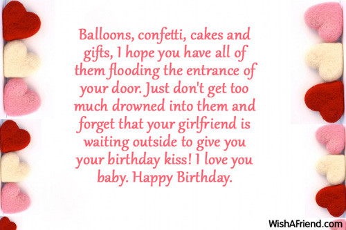Birthday Wishes To Your Boyfriend
 Birthday Wishes For Boyfriend