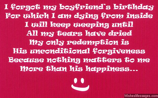 Birthday Wishes To Your Boyfriend
 You Forgot My Birthday Quotes QuotesGram