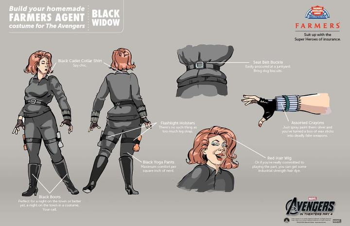 Black Widow Costume DIY
 AVENGERS Do It Yourself Costumes