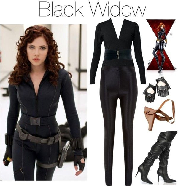 Black Widow Costume DIY
 "black widow" by grungeclothes liked on Polyvore