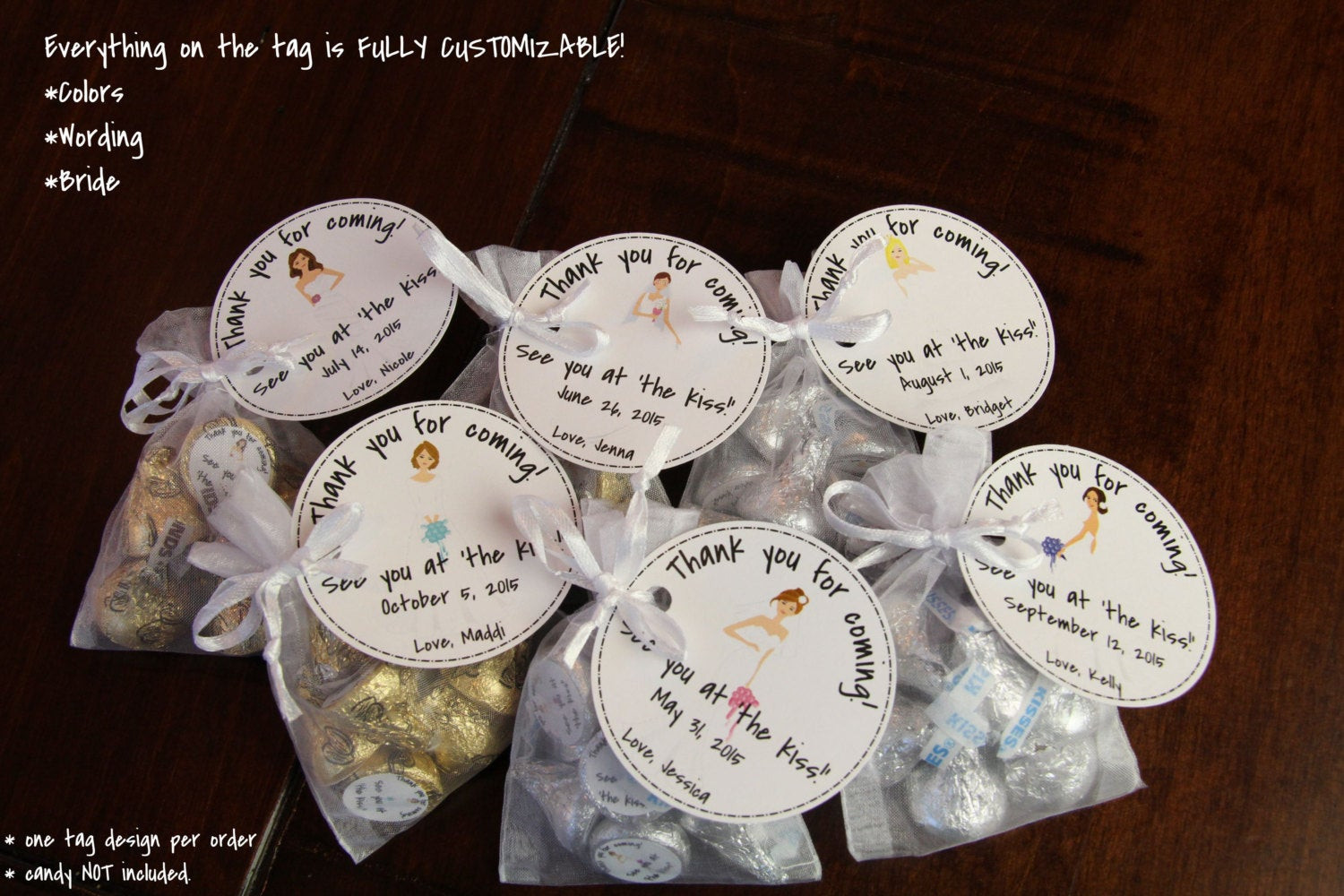 Bridal Shower Thank You Gift Ideas
 Bridal Shower Favor Kit TAGS ONLY See You at the