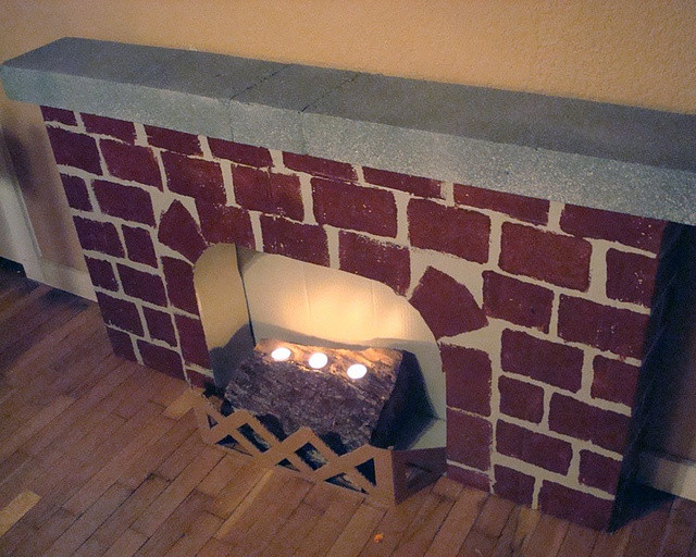 Cardboard Fireplace For Christmas
 8 best Crafts Cardboard fireplaces images on Pinterest