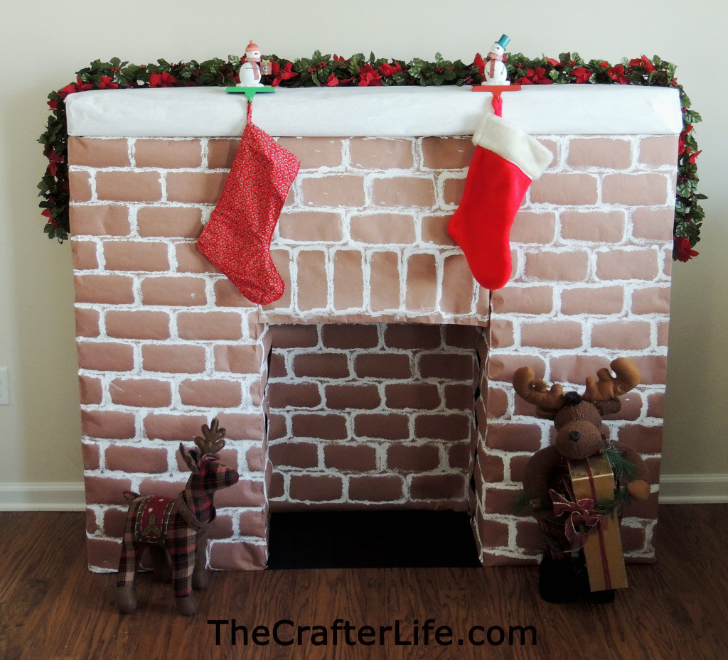 Cardboard Fireplace For Christmas
 Cardboard Fireplace The Crafter Life