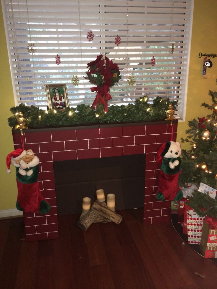 Cardboard Fireplace For Christmas
 25 best ideas about Cardboard fireplace on Pinterest