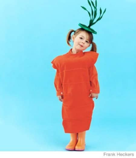 Carrot Costume DIY
 60 Fun and Easy DIY Halloween Costumes Your Kids Will Love