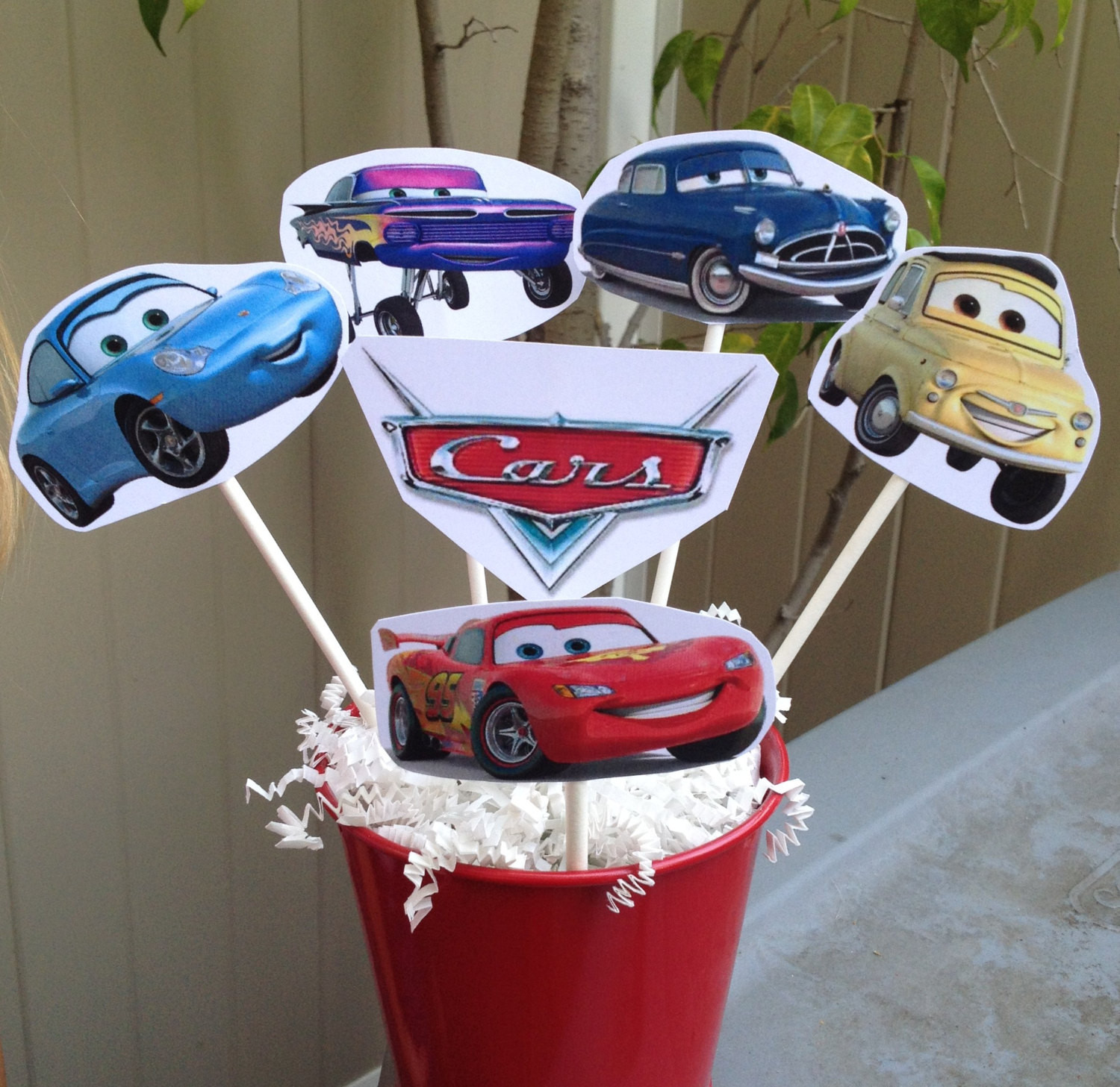 Cars Birthday Decor
 1 CARS Centerpiece Disney inspired CARS Party Decorations