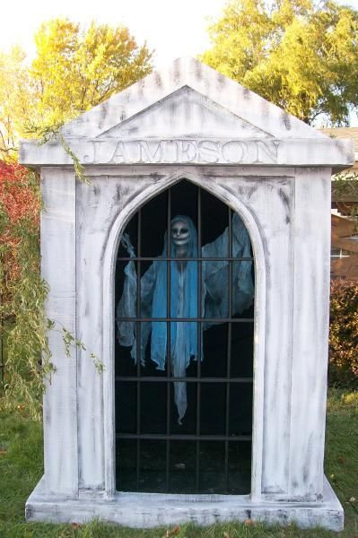 Cemetery Fence Halloween Prop
 Mausoleum ghost halloween halloweendecorations