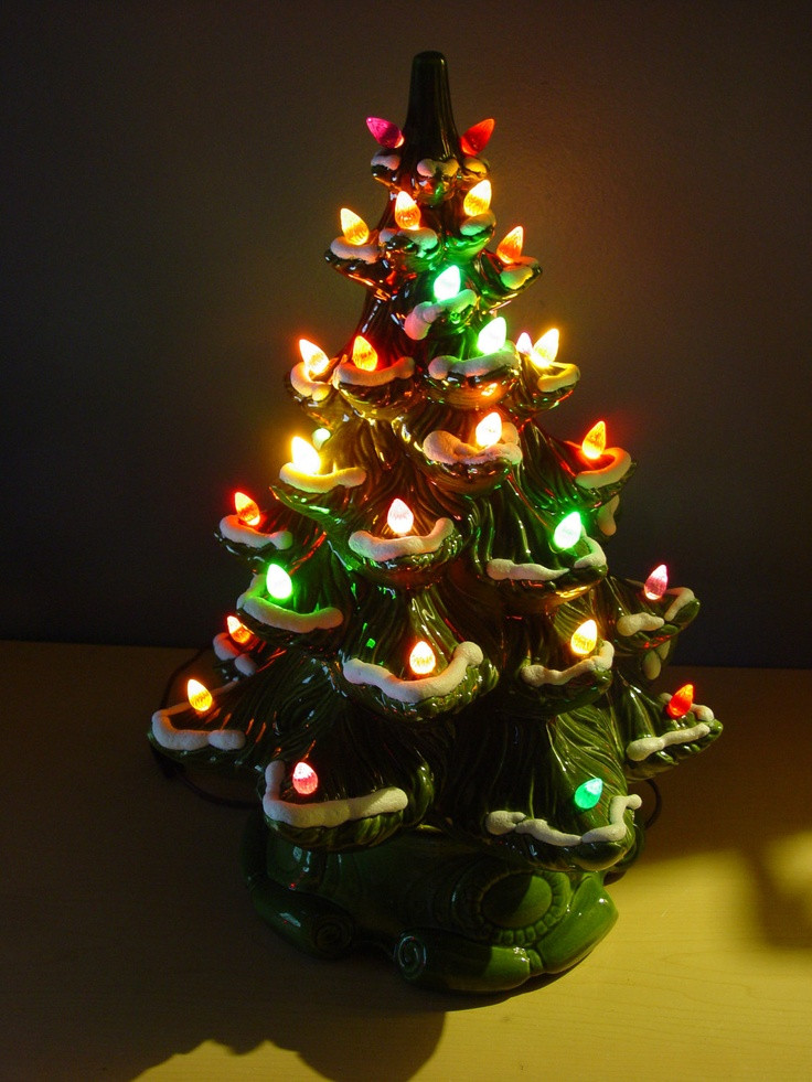 Ceramic Christmas Tree Lamp
 1950s Vintage Ceramic Holiday Christmas Tree Lamp from B