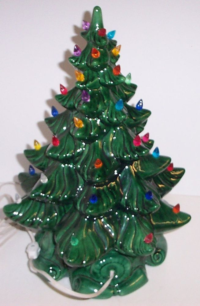 Ceramic Christmas Tree Lamp
 Vintage Lighted Bulbs Ceramic Christmas Tree Atlantic Mold