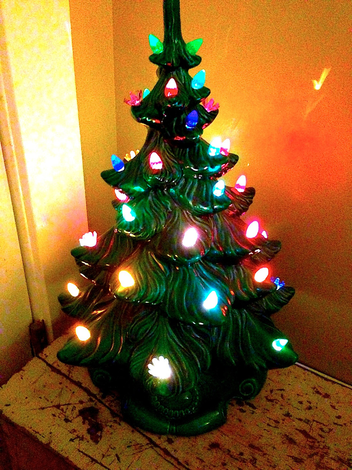Ceramic Christmas Tree Lamp
 Vintage Ceramic Christmas Tree Light Up Ceramic Tree