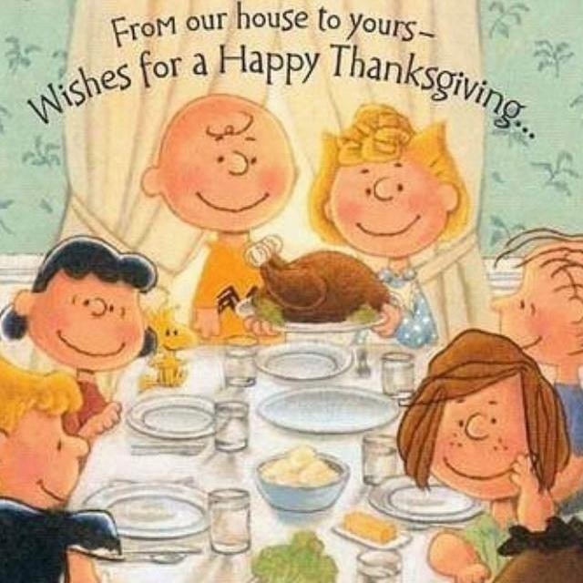 Charlie Brown Thanksgiving Quotes
 Happy Thanksgiving Snoopy & The Peanuts Gang