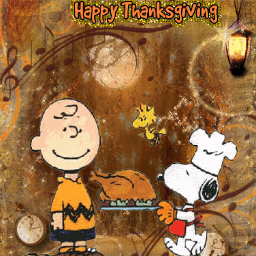 Charlie Brown Thanksgiving Quotes
 Animated Charlie Brown Snoopy Thanksgiving QUote