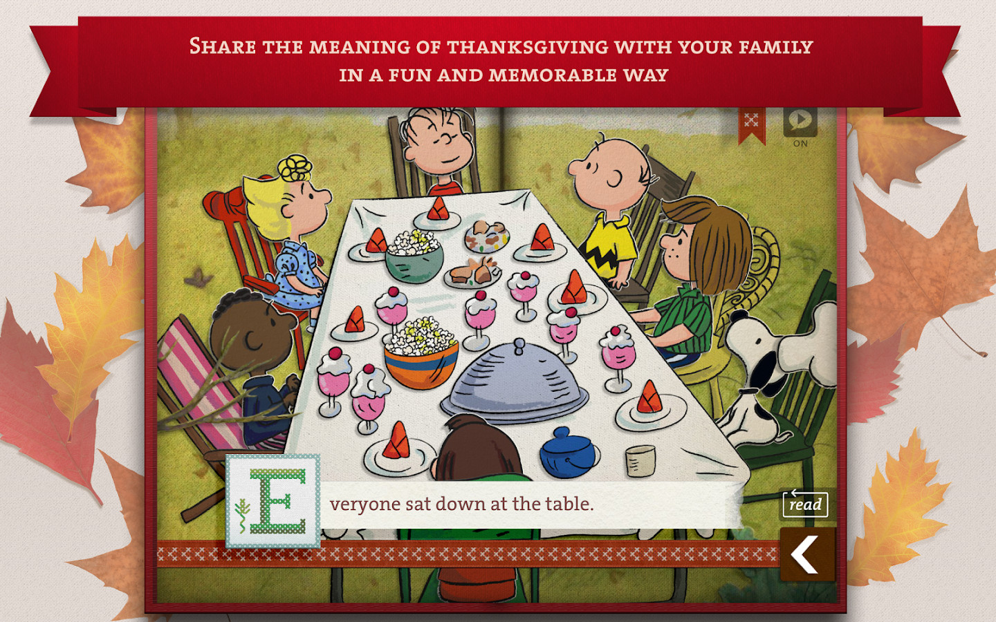 Charlie Brown Thanksgiving Table
 A Charlie Brown Thanksgiving Peanuts Read & Play