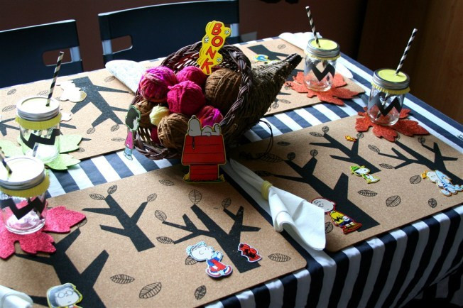 Charlie Brown Thanksgiving Table
 How to Host a Charlie Brown Thanksgiving Party The Girl