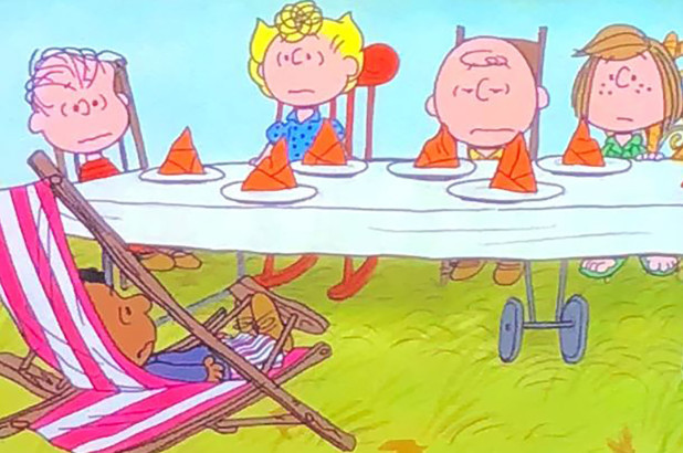 Charlie Brown Thanksgiving Table
 Critics blast A Charlie Brown Thanksgiving as racist