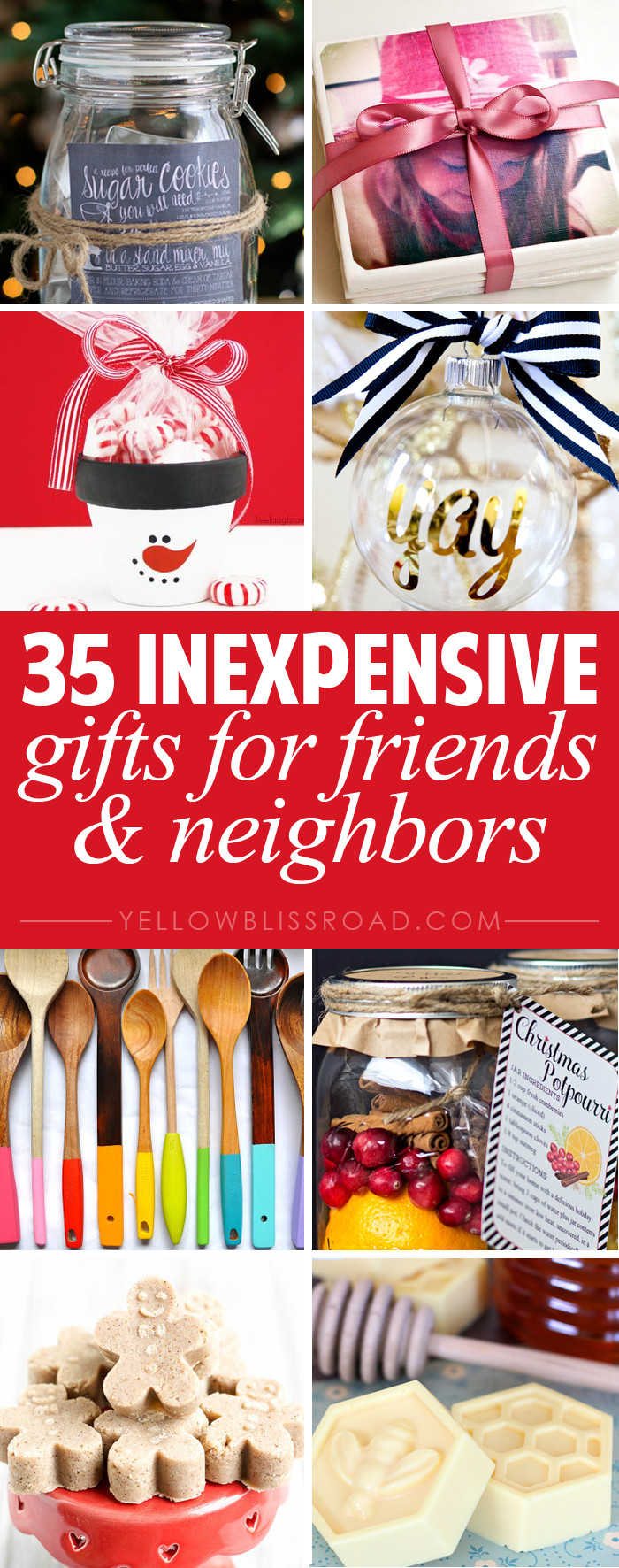 Cheap Christmas Gift Ideas For Friends
 35 Gift Ideas for Neighbors and Friends Yellow Bliss Road