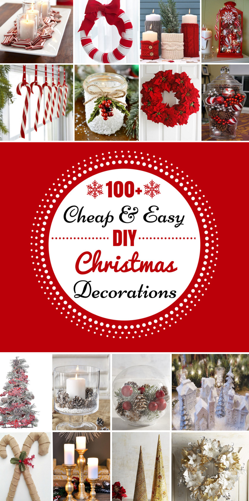 Cheap Christmas Home Decor
 100 Cheap & Easy DIY Christmas Decorations Prudent Penny